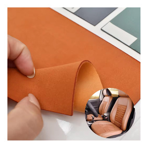 Cuir synthétique double face en suède pour l'ameublement intérieur de voiture, tissu en suède pour siège de voiture, vente en gros - Product Image 1