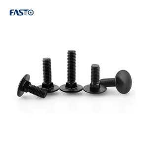 Pernos de carro de electroforesis DIN603 negro de acero inoxidable A2 A4 SS304 SS316 SS316L - Product Image 6