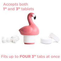 Distributeur de chlore flottant en forme de flamant rose pour piscine, en plastique personnalisé