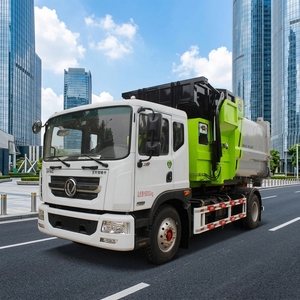Camion benne à benne basculante Dongfeng 4x2 diesel avec conteneur amovible <span class=keywords><strong>de</strong></span> 14m³ et chargeur à crochet, camion à ordures 6 roues LHD - Product Image 5