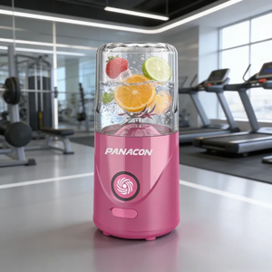 เครื่องปั่นน้ำผลไม้พกพาไร้สาย USB ขนาด 260 มล. ใบมีด SUS304 2 ใบ ปลอดสาร BPA ป้องกันการรั่วซึม ปรับความเร็วได้ ใช้บดน้ำแข็งได้ เหมาะสำหรับใช้งานกลางแจ้ง - Product Image 1