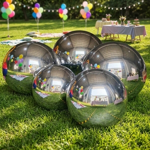 Grande sfera a specchio in PVC riflettente per pubblicità, palla a specchio ermetica, palloncino a specchio per disco - Product Image 1