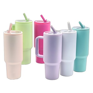 Custom Logo 304 Stainless Steel Double Wall Vacuum Insulated 40oz Tumbler with Handle and Leak-Proof Lid - Product Image 1