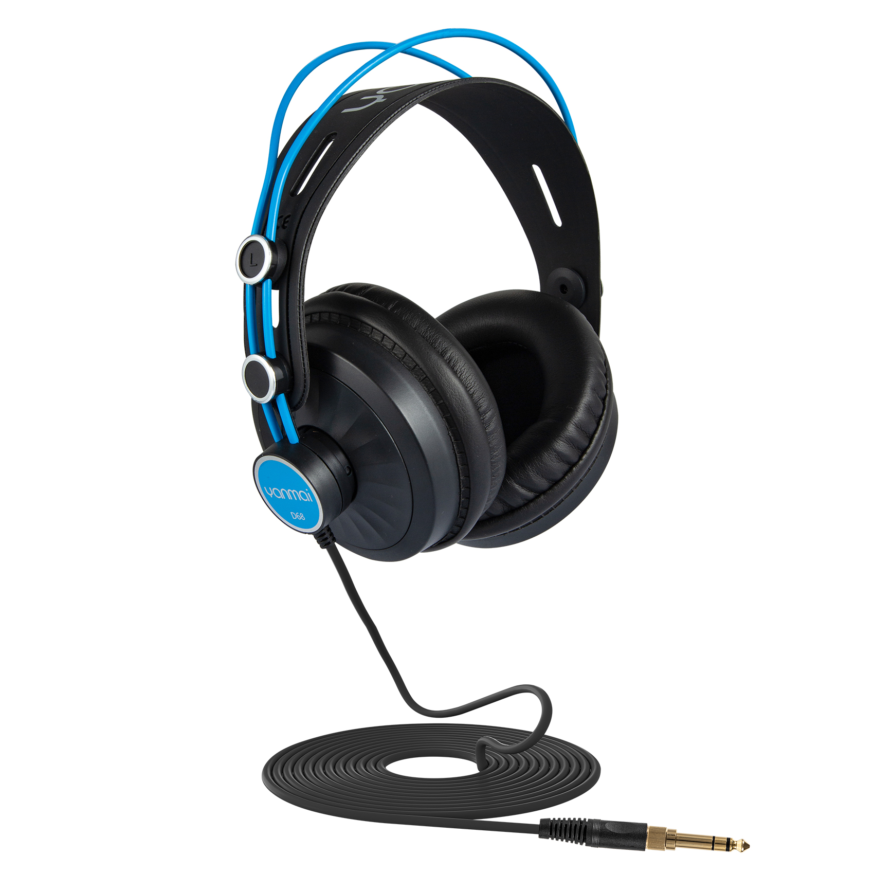 D68 Blue Headphone