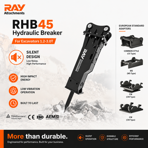3T 6T 7T 7.5 Ton 10T Compact Rock Hammer <strong>Hydraulic</strong> <strong>Breaker</strong> for Mini Excavators with Silent Operation - Product Image 1