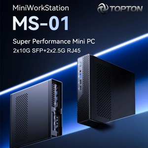 Topton Mini <b>Workstation</b> MS-01 InteI I9 13900H 2x10G SFP+ 2x2.5G LAN 2xDDR5 3xNVMe 2xUSB4 PCIEx16 Gaming Mini PC Desktop Computer - Product Image 2