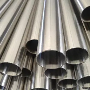 Tubo de aço inoxidável sem costura 304 316 310 410 409 430 para placa de aço inoxidável, tubo de perfil T Aisi304 redondo ASTM