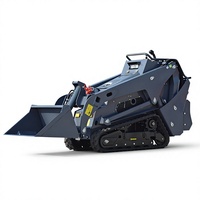 Mini-chargeuse compacte sur chenilles avec accessoires pour la construction agricole