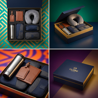 Set Hadiah Perjalanan Perusahaan Khusus: Label Koper, Tempat Paspor, Bantal Leher, dan Kit Packing Cubes untuk Klien VIP