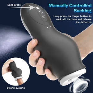 Hande <span class=keywords><strong>Masturbador</strong></span> de Succión con Vibración Automática, Taza Eléctrica para Hombre, Masturbación Eléctrica para Pene - Product Image 2