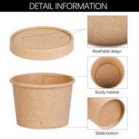 Solution d'emballage personnalisée OEM ODM pour desserts glacés durables, gobelet en papier jetable pour crème glacée avec couvercle en papier