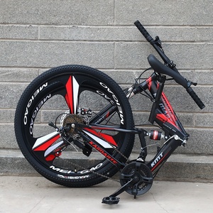 Bicicleta de Montaña Plegable de <span class=keywords><strong>26</strong></span> Pulgadas, Cuadro de Acero al Carbono, <span class=keywords><strong>King</strong></span> Kong, 21 Velocidades, Doble Freno de Disco, Suspensión Trasera, para Adultos, Venta al Por Mayor del Fabricante - Product Image 1