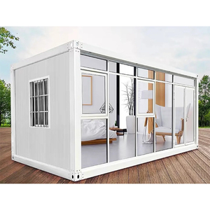 บ้านตู้คอนเทนเนอร์พร้อมพลังงานแสงอาทิตย์พับได้40ft 2ห้องนอนบ้านแบบพกพา - Product Image 4