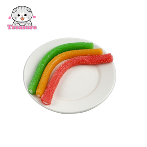 Proveedor de <span class=keywords><strong>Dulces</strong></span> y Caramelos Rellenos de Fresa, Naranja, Verde, Manzana, Ácido y Caramelos Ácidos Suaves en Tiras - Product Image 2