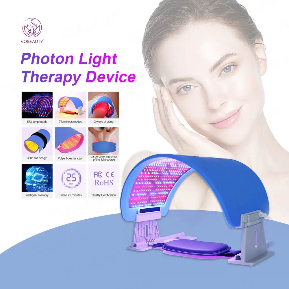 Manufacturer Wholesale 7 colors Led Photon Light Therapy Machines Home Use Face Facial Beauty PDT for Facial Skin Care