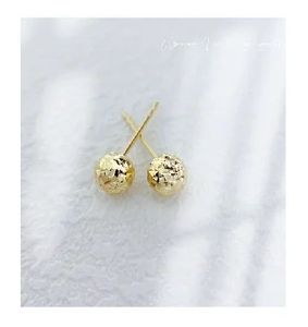Xinfly 18K Gold Jewelry Wholesale Custom Engraved Stud Earrings Bulk Order with Free Gift <b>Box</b> MOQ 2 Pairs - Product Image 1