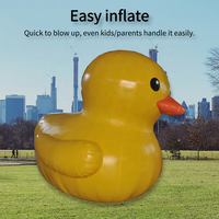 Modèle de dessin animé gonflable géant en PVC jaune de 20 pieds Personnages d'animaux Décoration d'événement Ballon gonflable publicitaire Canard gonflable