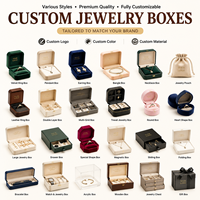 Schmuck Einzel- und Doppelring Ohrringe Anhänger Armreif Armband Rote Box Hochzeits-Erinnerungsstück Geschenkverpackung Samt-Schmuckboxen