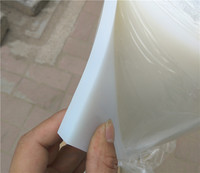 Feuille de caoutchouc silicone en rouleau, épaisseur 0,1 mm, 0,5 mm, 0,2 mm, colorée et transparente