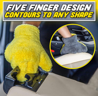 Gants de dépoussiérage en microfibre réutilisables pour plantes, nettoyage des feuilles, des stores de voiture et de la maison