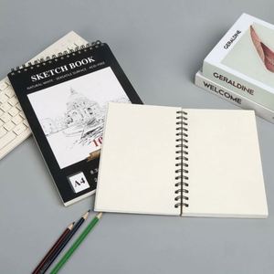 Cuaderno de Dibujo Espiral A4 para Estudiantes de Arte, Papel Grueso, Libre de Ácido, Pulpa de Madera Natural Blanca, Superficie Versátil para Acuarela, Venta al Por Mayor - Product Image 2