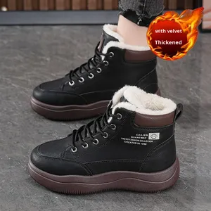 Nuovi Stivali da Neve Corti Invernali 2025 da <span class=keywords><strong>Donna</strong></span>, Traspiranti, Tinta Unita, con Tacco Spesso e Caldi - Product Image 6