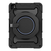 Coque de PC en silicone souple adaptée aux enfants Portable trois couches antichoc étui de voyage pour tablette étui à stylo pour iPad Mini 4/5/6
