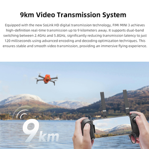 Высокопроизводительный Дрон Fimi X8 Mini 3 4k Hd 3-осевой подвес 9 км GPS легкий для путешествий - Product Image 5