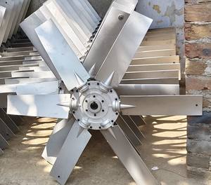 Hélice de ventilateur axial en alliage d'aluminium à haute efficacité pour les systèmes de refroidissement et de ventilation industriels - Product Image 4