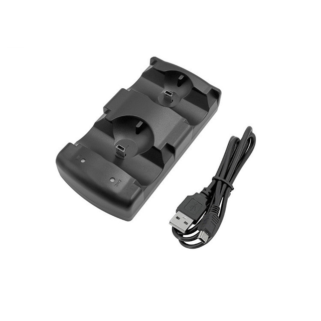 SYY Game Controller USB Charger Base Joystick Dual Charging Stand for /PS Move Black