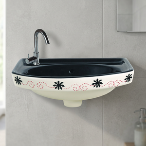 Choco Brown Ceramic <b>Wall</b> Hung Wash Basin Modern Bathroom Hand Wash Sink for Hotel Villa Commercial Projects - Product Image 3