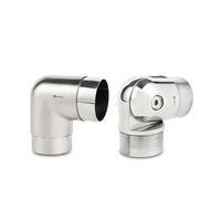 Offre Spéciale moderne en acier inoxydable escalier garde-corps balustrade raccords Tube tuyau connecteur main courante conception mains courantes balustrades