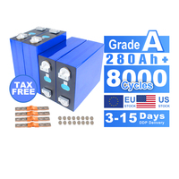 Batteries lithium-ion en stock UE 3.2V EVE LF280K avec cellule de batterie prismatique rechargeable LiFePO4 originale soudée pour véhicules électriques, camping-cars et systèmes de stockage d'énergie (ESS)