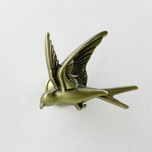 Tiradores y pomos de diseño moderno en forma de golondrina, chapados en oro/plata, de aleación de zinc, para armarios, cajones, cómodas, cocinas y dormitorios. - Product Image 3