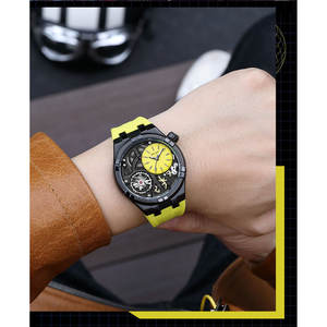 Reloj Deportivo de Lujo para Hombre, Correa de Silicona Impermeable de Alta Calidad, Manecillas Luminosas de Cuarzo, Diseño Hueco - Product Image 6