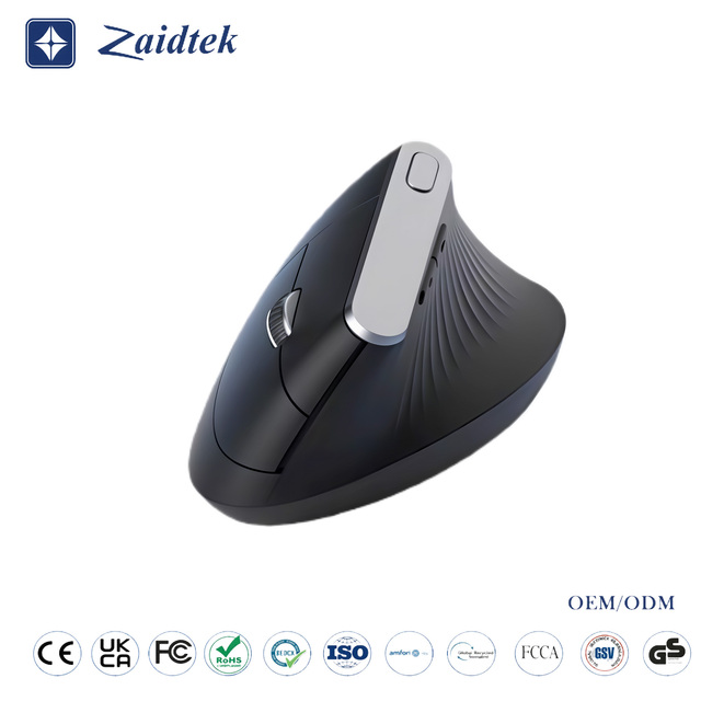 New Ergonomic Vertical Wireless Office Mouse Upright High Aesthetic Dual Mode Non-Backlit Made in China