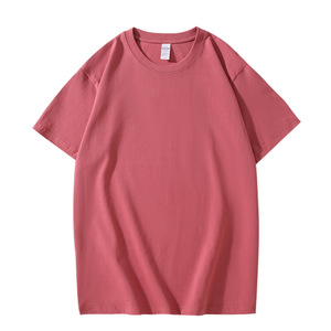 เสื้อยืดผู้หญิงคอโอ ทรงหลวม ผ้าคอตตอนถักคุณภาพสูง 260gsm 100%  แบบลำลอง  รับสกรีนโลโก้ ขายส่งเกรดพรีเมียม - Product Image 5