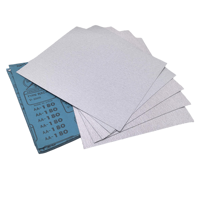 Papier abrasif sec en oxyde d'aluminium blanc anti-colmatage, grain P100-1000, pour ponçage de murs et rénovation du bois