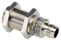 Capteur photoélectrique diffuse E3fb-dp25-f2, cylindrique, connexion M12 4 broches, sortie PNP, source lumineuse LED infrarouge, fixation par écrou