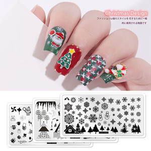 Vente flash Plaque de tamponnage pour nail art de <span class=keywords><strong>Noël</strong></span> 12 motifs <span class=keywords><strong>Modèle</strong></span> d'impression pour ongles en acier inoxydable Moule de décoration décoratif - Product Image 2