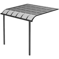 Auvent manuel en aluminium imperméable pour balcon et terrasse, avec toit en polycarbonate, anti-UV, coupe-vent, durable, pour maison et piscine