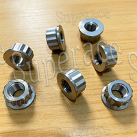 Écrous à bride à 12 points en titane GR5 personnalisés OEM 1/2-20, 7/16-20, 3/8-24, 5/16-24 pour fixations de course automobile et mini-voitures