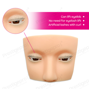 Maniquí Mini <span class=keywords><strong>de</strong></span> 4 Capas para Práctica <span class=keywords><strong>de</strong></span> Extensión <span class=keywords><strong>de</strong></span> Pestañas, con Ojos Abiertos, Base <span class=keywords><strong>de</strong></span> Silicona y Párpados Superiores e Inferiores - Product Image 3