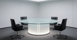 Panneaux de table en verre trempé transparent rond sur mesure, 4 mm, 6 mm, 8 mm, 10 mm, 12 mm - Product Image 4