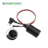 Haute qualité voiture allume-cigare Standard/Mini/Low-pro/Micro 2 chargeur câble femelle prise connecteur adaptateur câble fusible