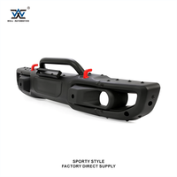 Vente directe usine : Ensemble de pare-chocs avant 4x4 style 10ème génération en aluminium noir avec barre de protection en U pour Wrangler JL, accessoire de kit carrosserie