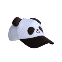 Ustomized-Gorro con estampado para niños, gorra transpirable con bordado de lengua de pato y logotipo dimensional de Panda