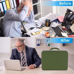 Nouvel Organisateur de Bureau OEM Multi-Poches, Sac de Rangement Sûr pour Documents A4, Pliable, Ignifuge et Étanche, Accessoires de Classement - Product Image 4