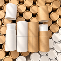Flacon de déodorant vide rechargeable, tube en papier à torsion, 65 g
