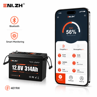 Batterie LiFePO4 semi-solide Enlzh 12,8V 314Ah 4000 cycles -4 à 131 Système d'alimentation portable